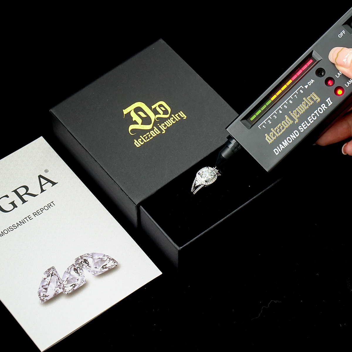 2.5ct Cushion Synthetic Moissanite Catheral Ring In 925 Sterling Silver