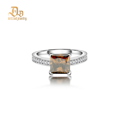 2ct S925 Princess Synthetic Moissanite Solitaire Ring