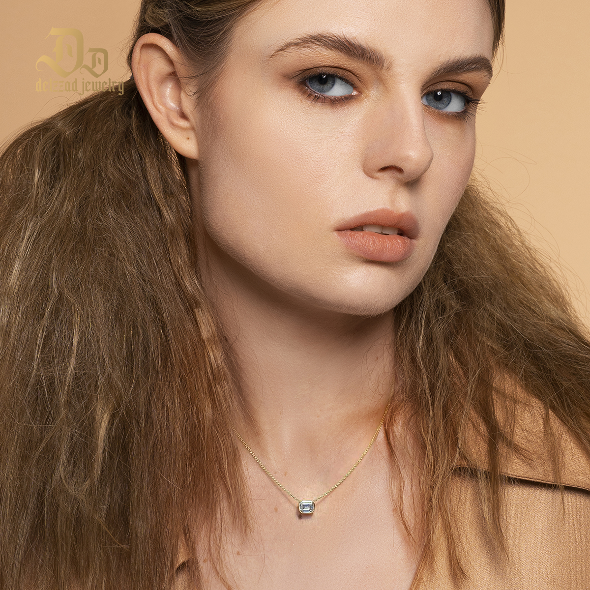 Delzzad S925 Synthetic Moissanite Diverse Sparkling Charm Necklace Pendant Valentine's Day Lover Gifts for Women