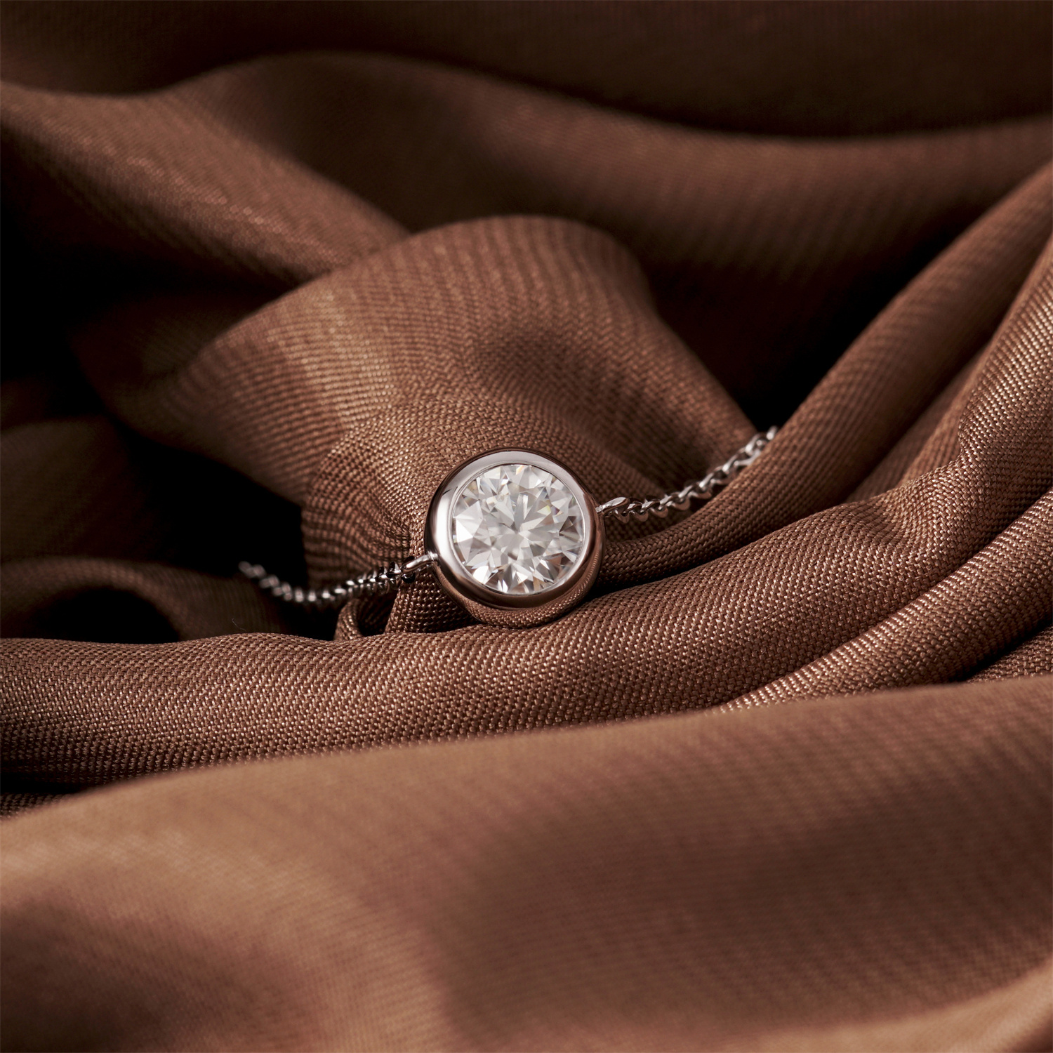 1ct Adjustable Bubble Bracelet Round Synthetic Moissanite S925 Sterling Silver Bracelet Chain Jewelry Birthday Engagement Wedding Anniversary Perfect Gifts