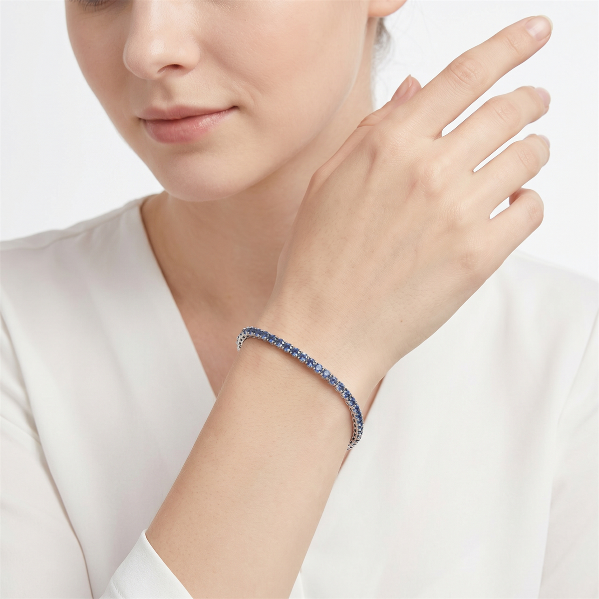 5.4ct Eternal Spark Tennis Bracelet Starlight Tennis Bangle VVS Synthetic Moissanite Bracelet Bangle Copper Chain for Women Men