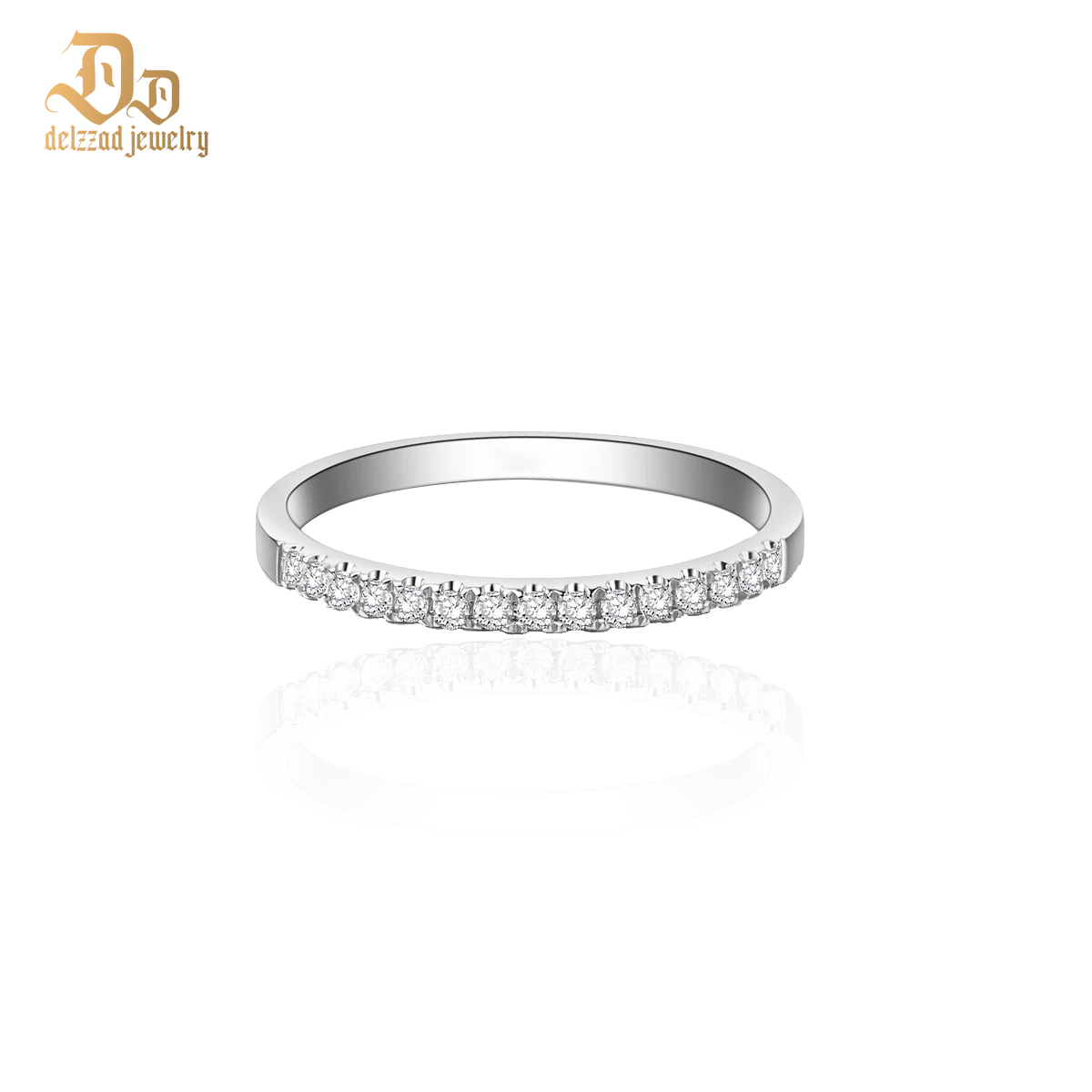 0.2ct S925 Round Synthetic Moissanite Wedding Bridal Set Band