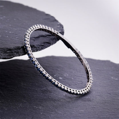 5.4ct Eternal Spark Tennis Bracelet Starlight Tennis Bangle VVS Synthetic Moissanite Bracelet Bangle Copper Chain for Women Men