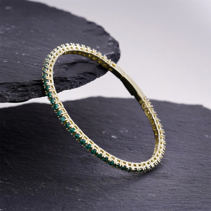 5.4ct Eternal Spark Tennis Bracelet Starlight Tennis Bangle VVS Synthetic Moissanite Bracelet Bangle Copper Chain for Women Men