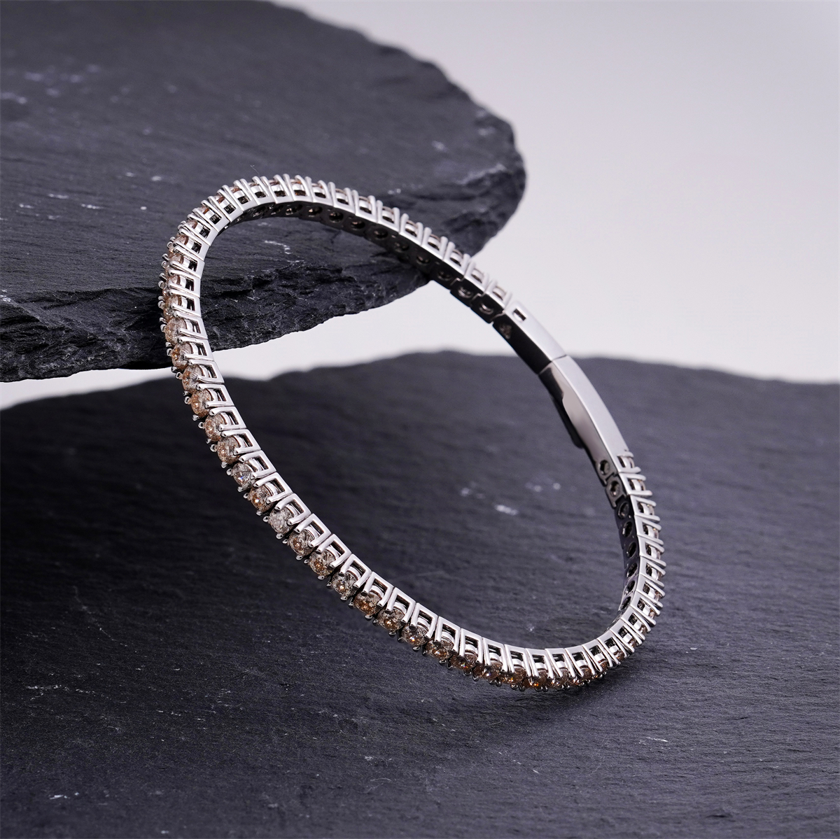 5.4ct Eternal Spark Tennis Bracelet Starlight Tennis Bangle VVS Synthetic Moissanite Bracelet Bangle Copper Chain for Women Men