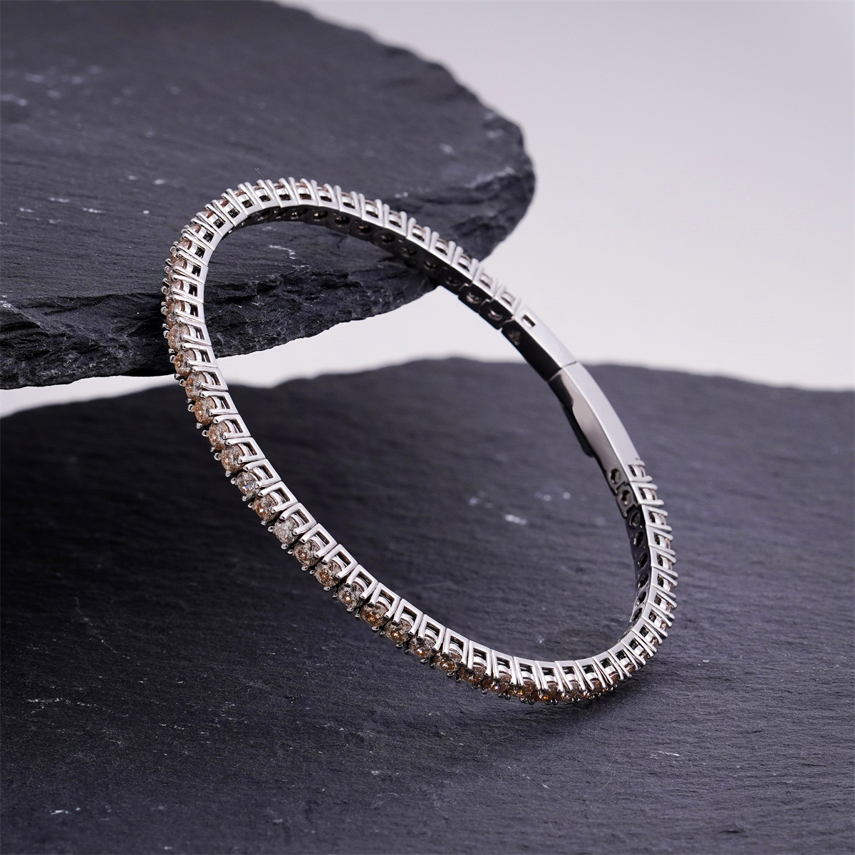 5.4ct Eternal Spark Tennis Bracelet Starlight Tennis Bangle VVS Synthetic Moissanite Bracelet Bangle Copper Chain for Women Men