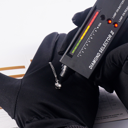 1ct Six-Prong Pendant D Color VVS Synthetic Moissanite S925 Chain Women Solitaire Necklace Gifts