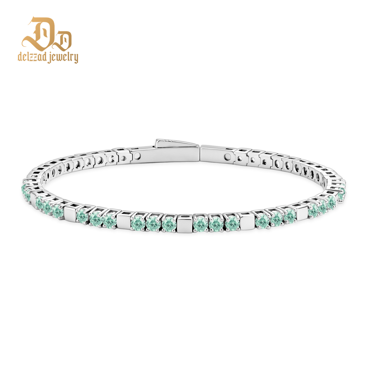 5.4ct Quiet Luxury Tennis Bangle Secret Code Tennis Bracelet VVS Synthetic Moissanite Bracelet Bangle Copper Chain for Women Men
