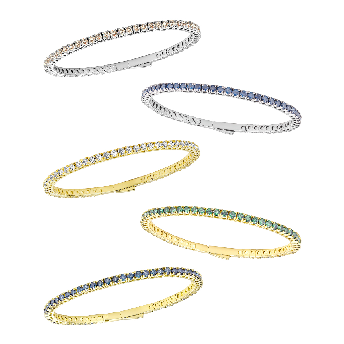 5.4ct Eternal Spark Tennis Bracelet Starlight Tennis Bangle VVS Synthetic Moissanite Bracelet Bangle Copper Chain for Women Men