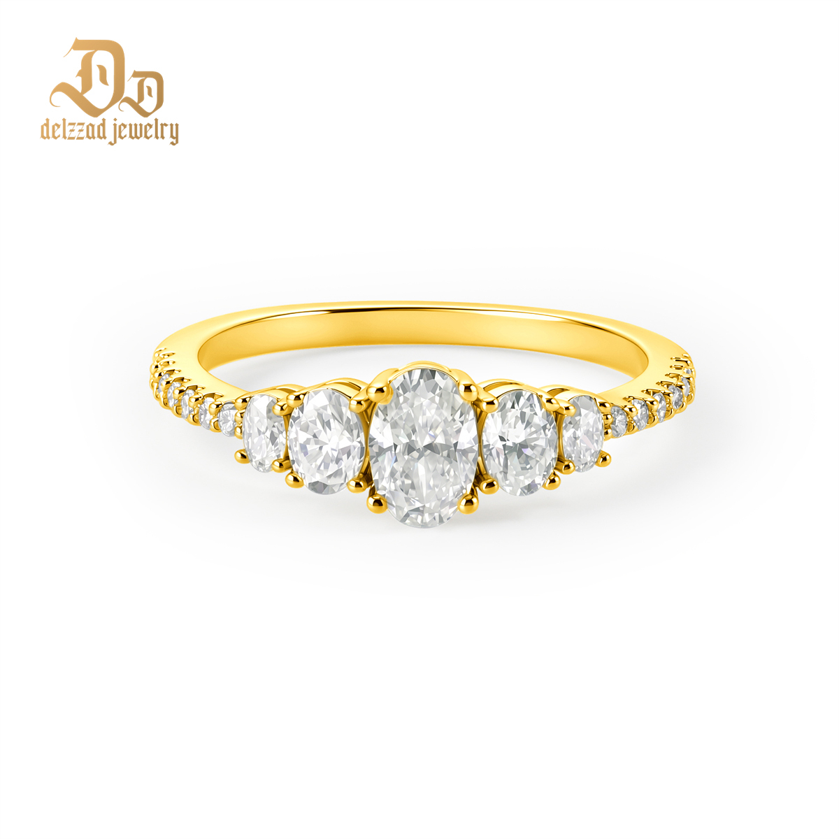 1.2ct The Heirloom Oval Copper Ring VVS Synthetic Moissanite Ring Jewelry