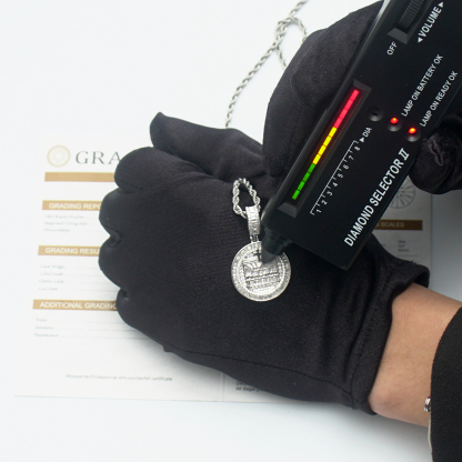 Hip Hop Spiritual Belief Supper Engraved Cross Charm Chain Pendant Necklace VVS Synthetic Moissanite S925 Chain