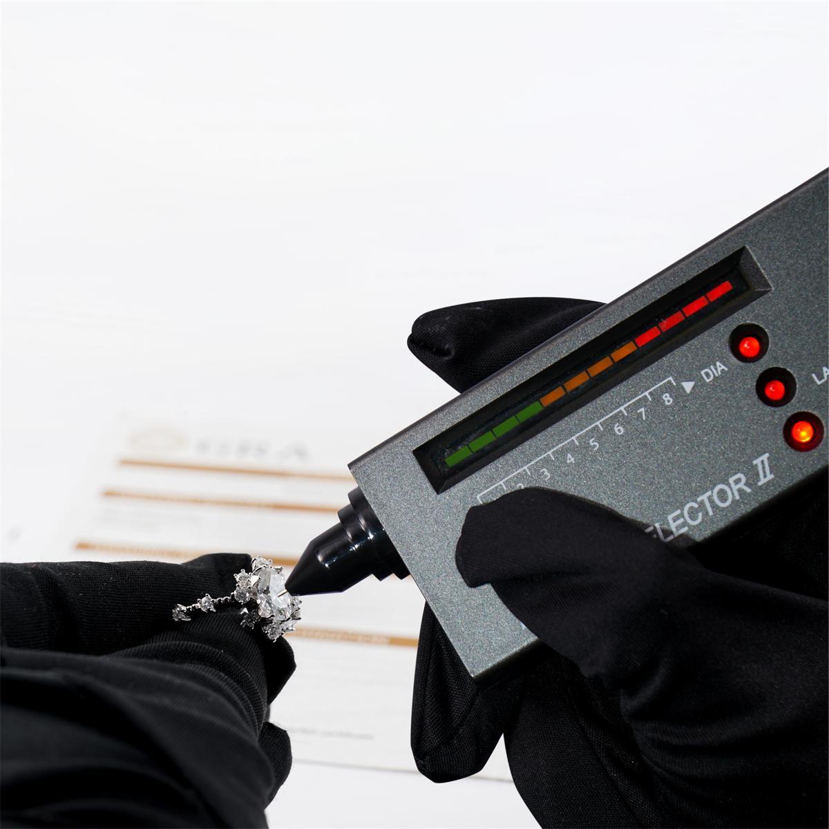 2.6ct Frost Blossom Ring Snowy Floral Ring Band Cushion Cut VVS Synthetic Moissanite Ring Jewelry S925 Band