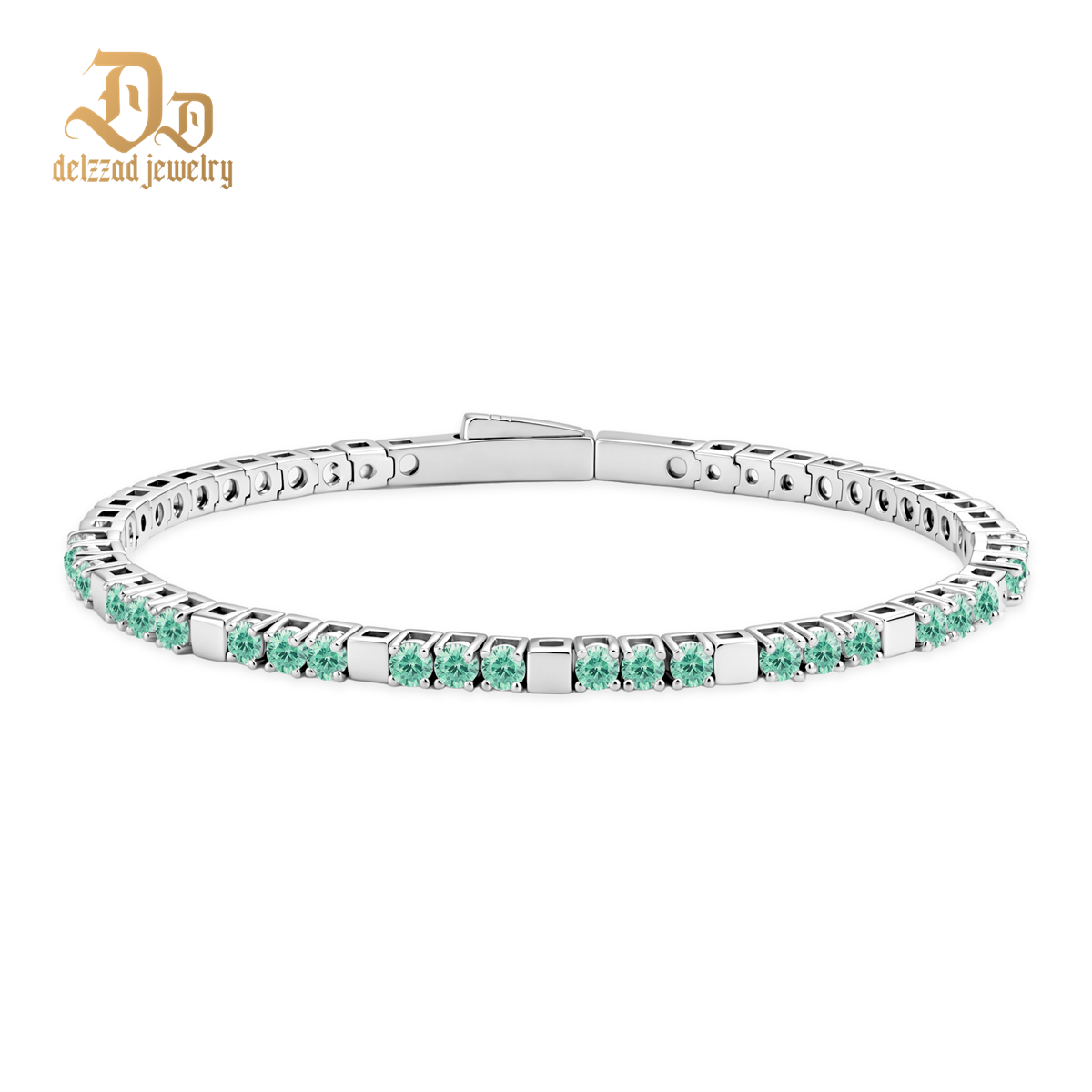 5.4ct Quiet Luxury Tennis Bangle Secret Code Tennis Bracelet VVS Synthetic Moissanite Bracelet Bangle Copper Chain for Women Men