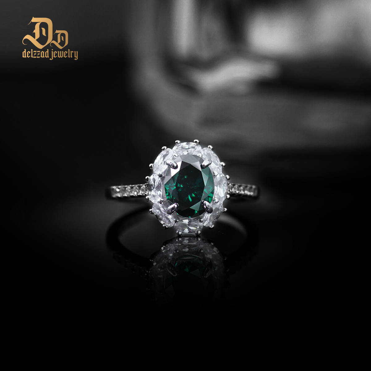 2ct Oval Synthetic Moissanite Vintage Ring In 925 Sterling Silver