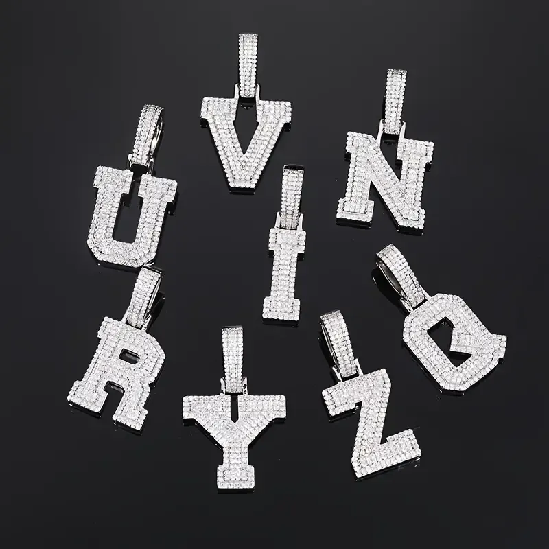 MOISSANITE LETTERS NAME PENDANT