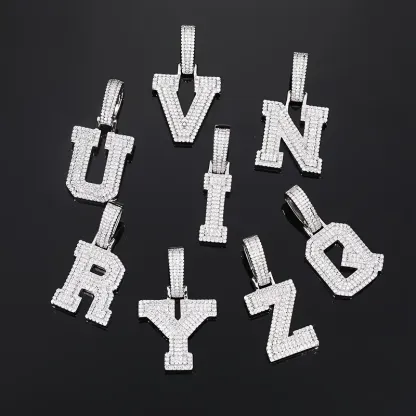 MOISSANITE LETTERS NAME PENDANT