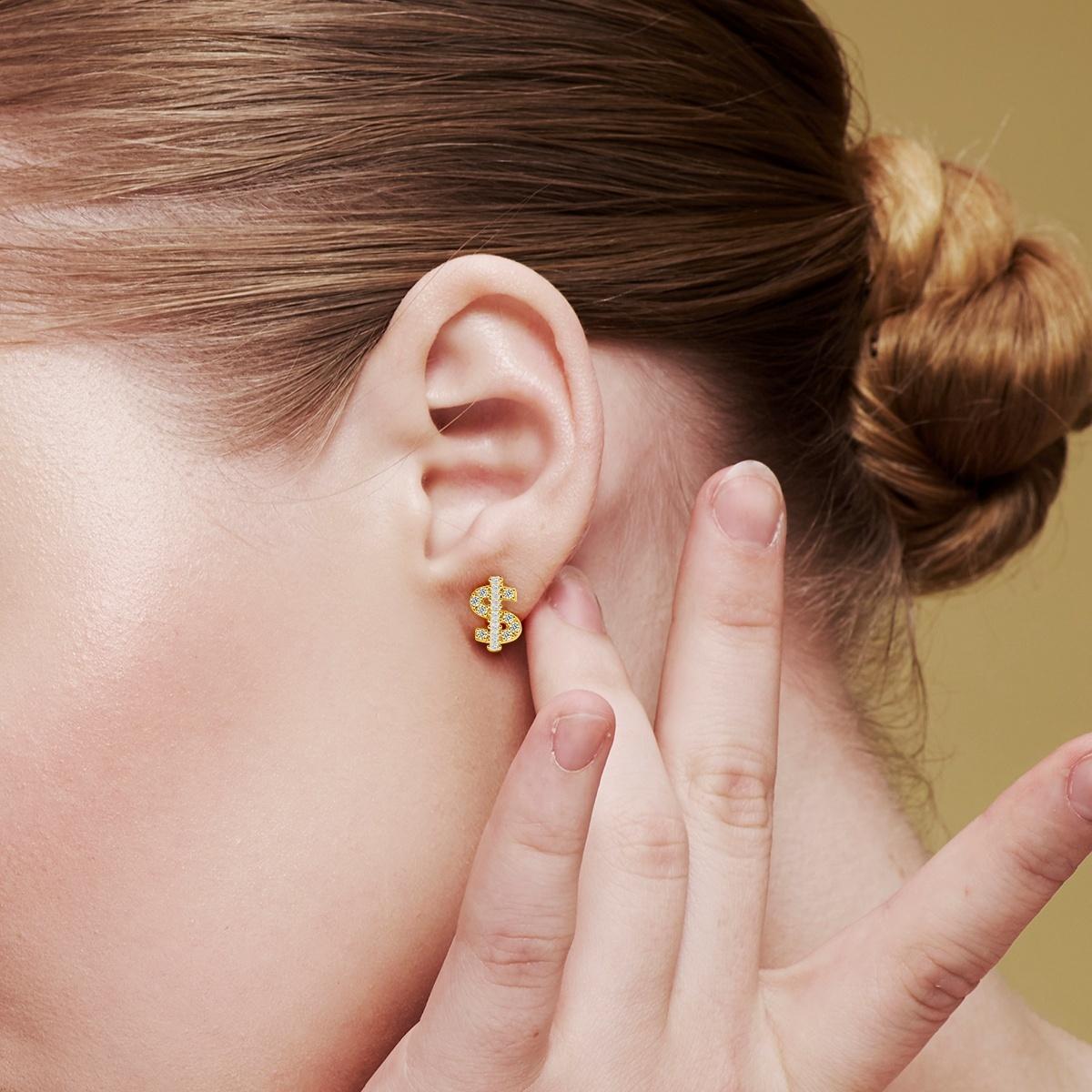 Dazzling USD Stud Earrings VVS Synthetic Moissanite Earrings S925/Copper