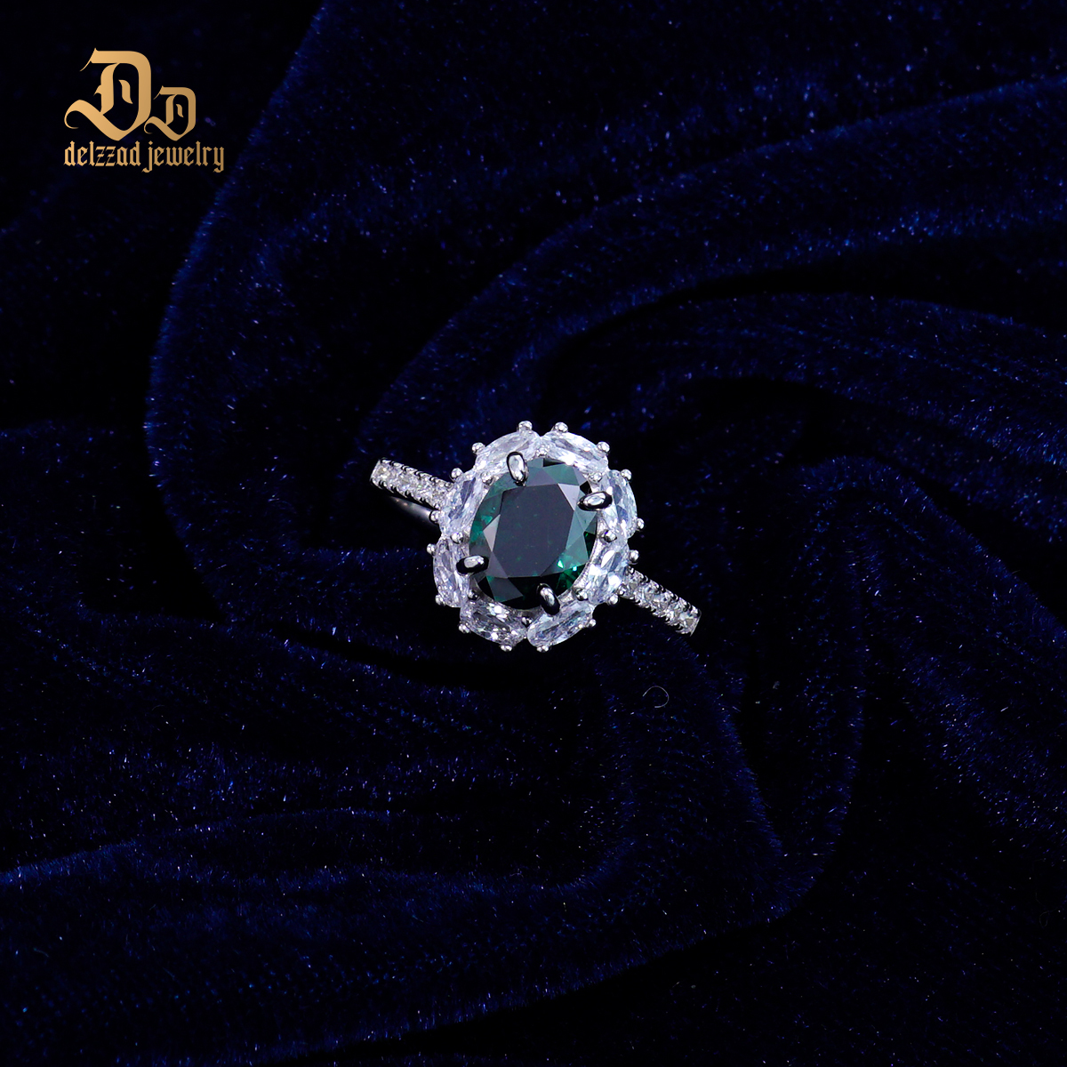 2ct Oval Synthetic Moissanite Vintage Ring In 925 Sterling Silver