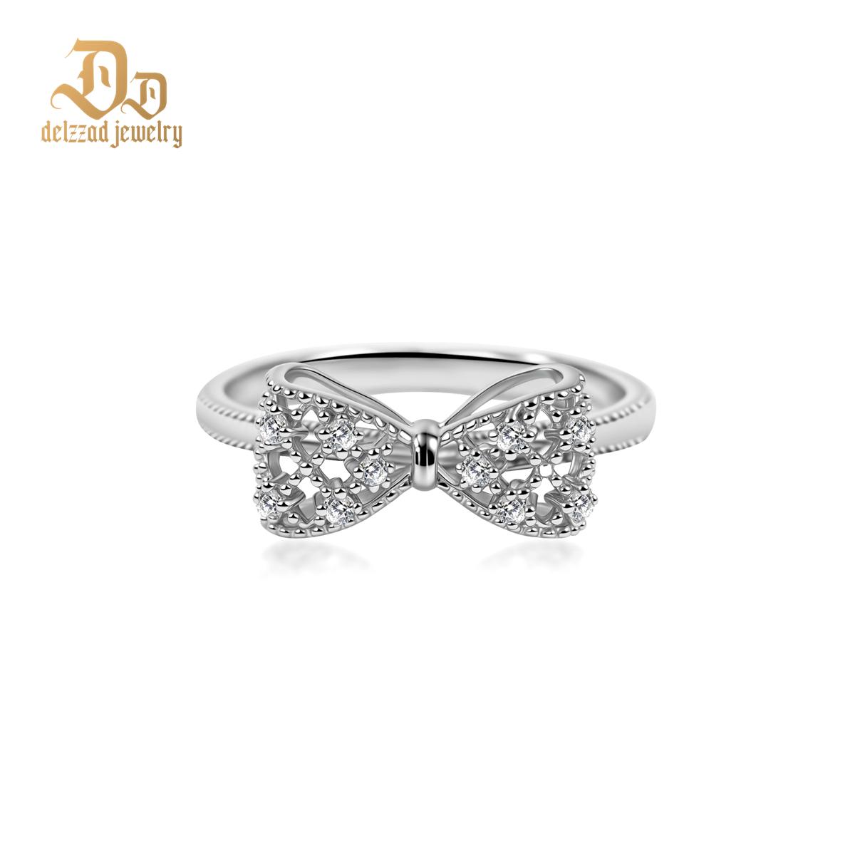 Eternal Bow Ring Bow-knot Ring Dreamy Knot Ring Synthetic Moissanite Ring Jewelry S925 Band