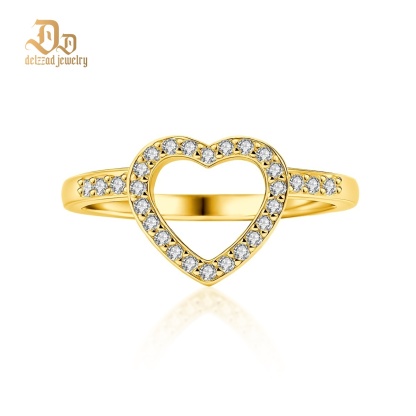 Halo Heart Cut Ring Set Heart Pair Stacking Ring Band D Color VVS Synthetic Moissanite Ring Jewelry Copper Band Wedding Band Engagement Ring Set Promise Ring