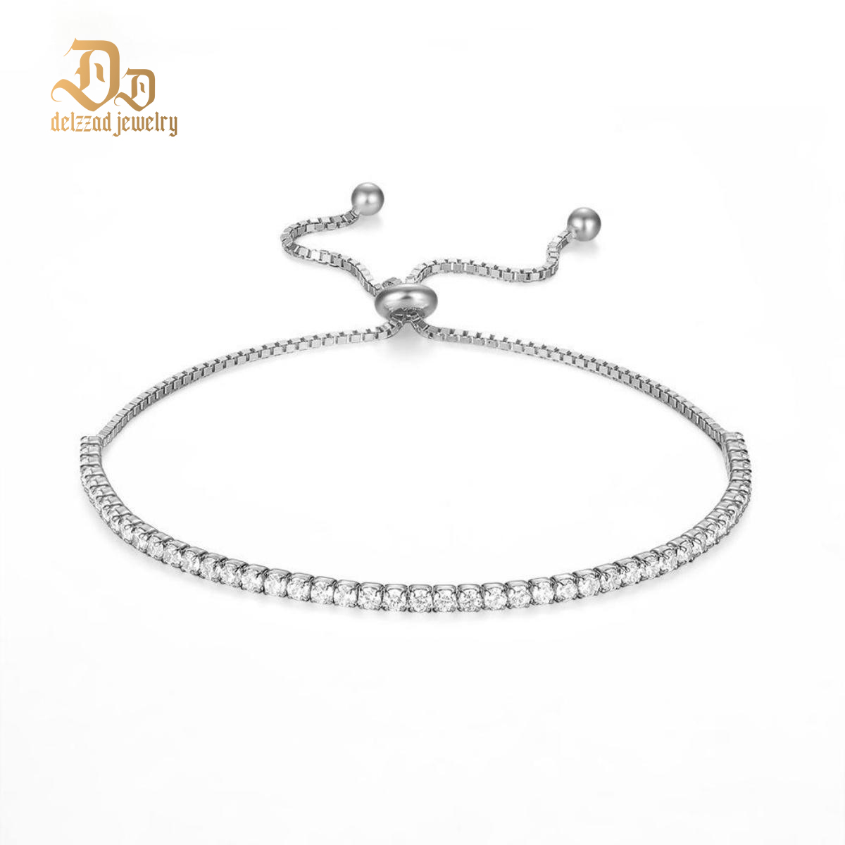 Starlight Adjustable Zirconia Copper Bracelet