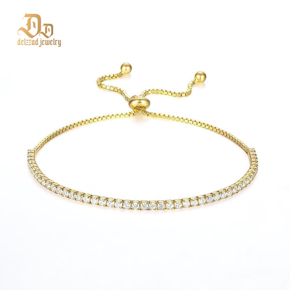 Starlight Adjustable Zirconia Copper Bracelet