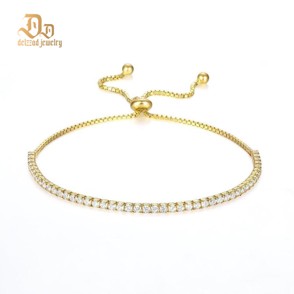 Starlight Adjustable Zirconia Copper Bracelet