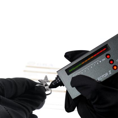 0.3ct Adjustable Papillon Dreams Ring Fluttering Butterfly Ring Open Ring Band VVS Synthetic Moissanite Ring Jewelry Copper Band