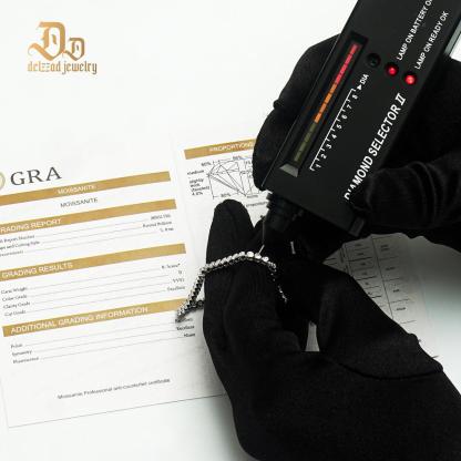 2mm VVS D Color S925 Sterling Silver Synthetic Moissanite Tennis Bracelet