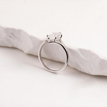 2ct Cathedral Split Shank Solitaire Marquise Engagement Ring Band Synthetic Moissanite Ring S925 Band