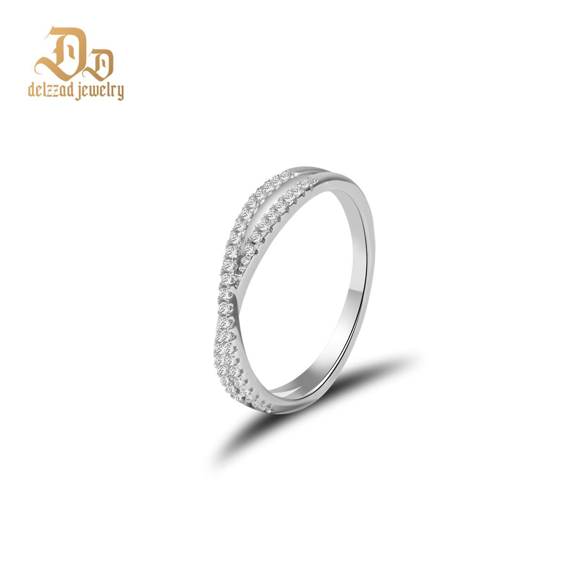 Delzzad Crossover Ring Engagement Wedding Ring Band Synthetic Moissanite S925 X Ring Criss Cross Ring Twisted Band Jewelry Perfect Birthday Engagement Wedding Anniversary Gift