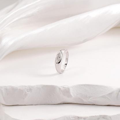 Delzzad 1ct Vintage Bezel Solitaire Marquise Ring Band Engagement Wedding Band Ring D Color VVS Synthetic Moissanite Ring Jewelry S925 Perfect Birthday Engagement Wedding Anniversary Christmas Gift