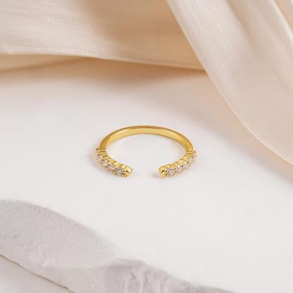 Delzzad Luxury Ethereal Elegance Set Bridal Engagement Ring Set Synthetic Moissanite Ring Jewelry S925 Triple Stacking Ring Band Perfect Birthday Engagement Wedding Anniversary Christmas Gift