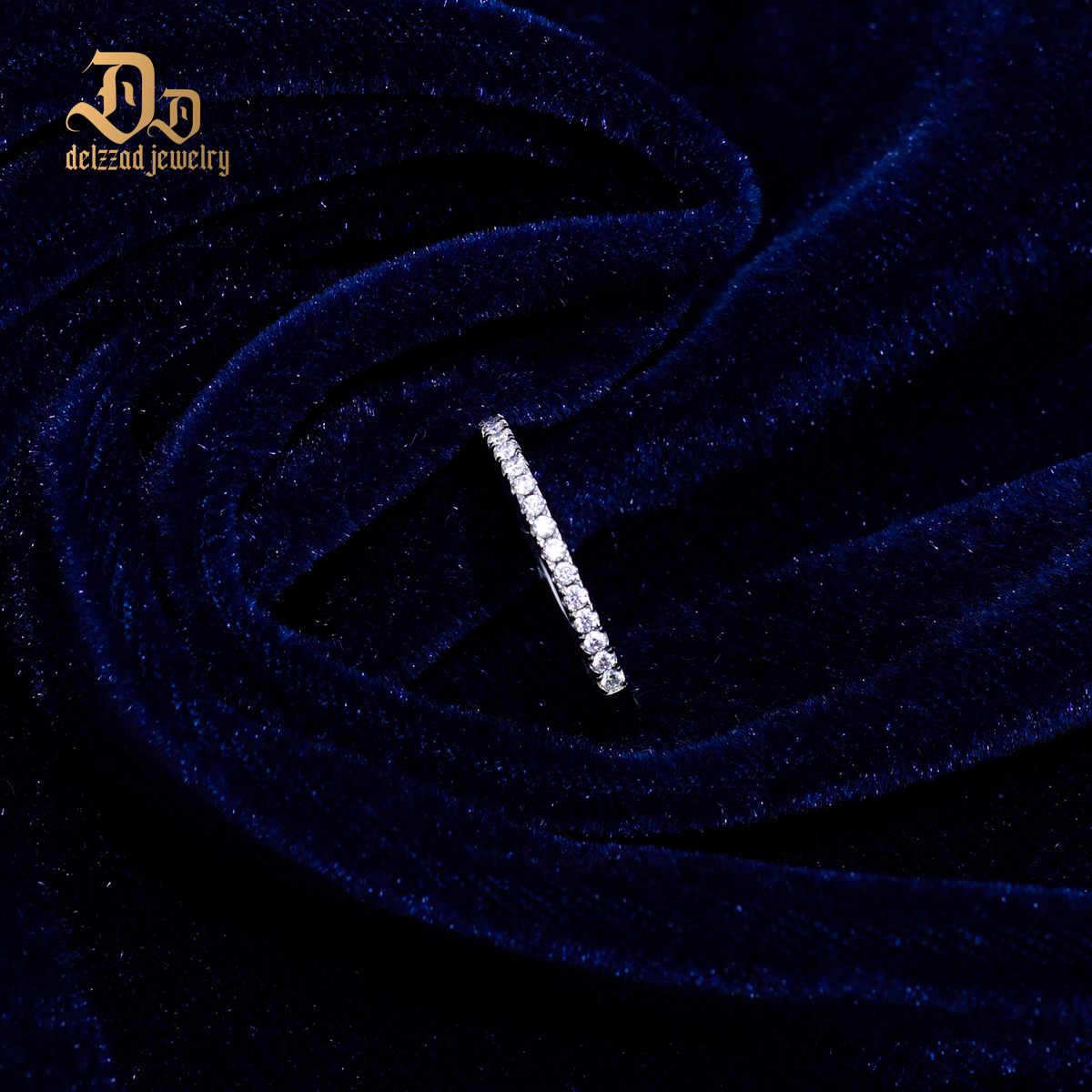 0.2ct S925 Round Synthetic Moissanite Wedding Bridal Set Band