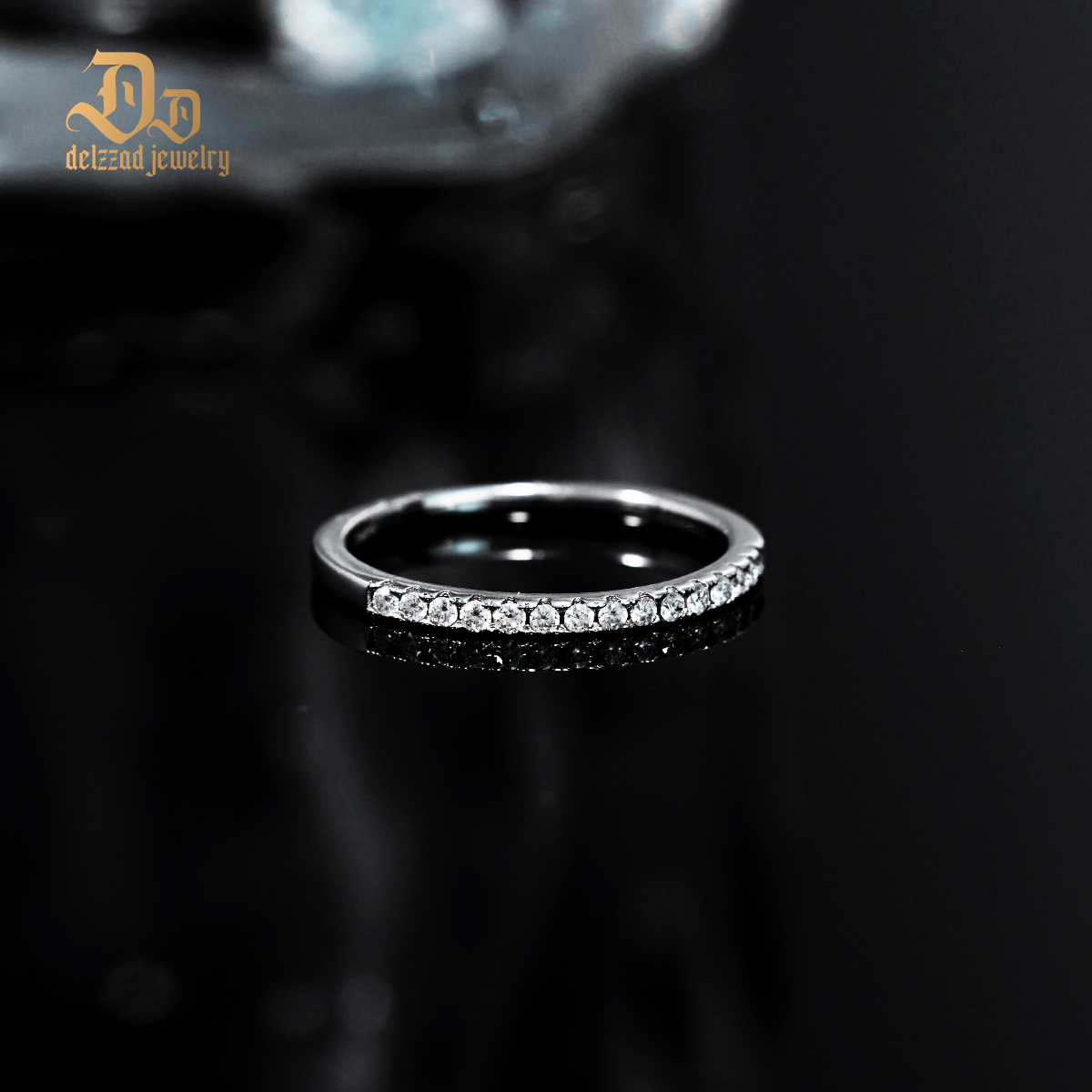 0.2ct S925 Round Synthetic Moissanite Wedding Bridal Set Band