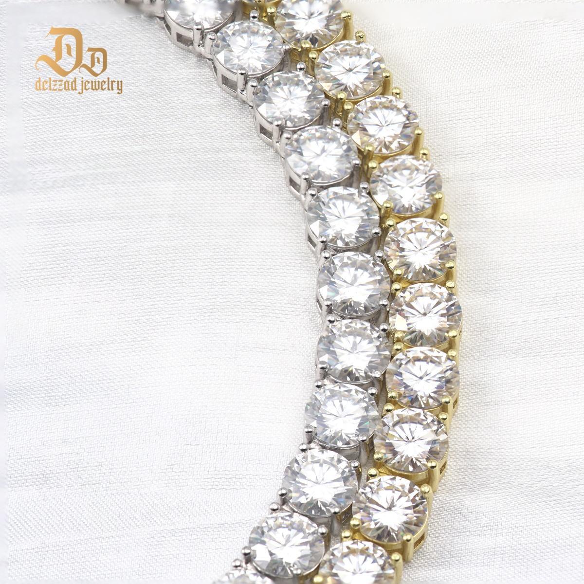 S925 VVS Synthetic Moissanite Hip Hop Tennis Bracelet