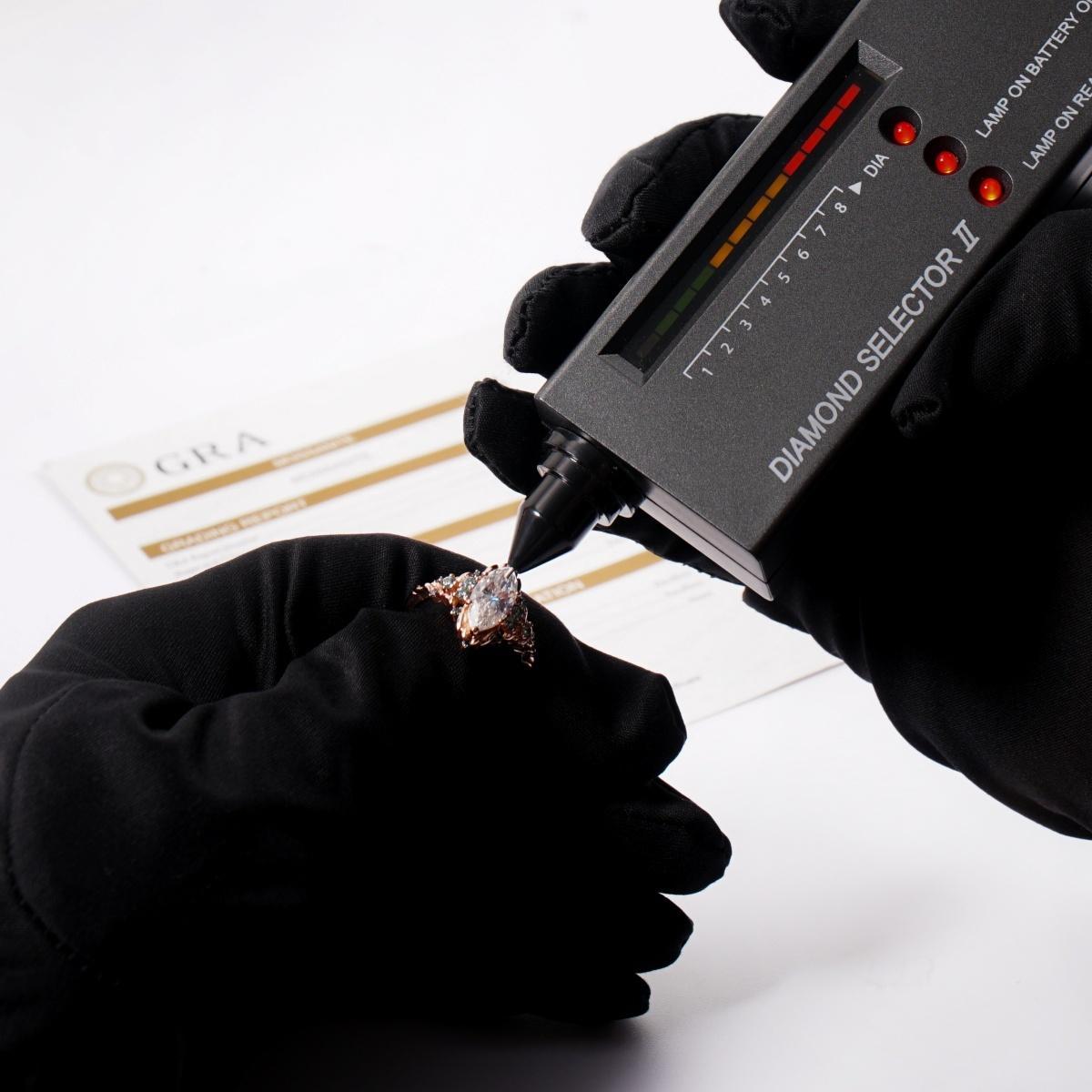 Delzzad 2.2ct Royal Marquise Promise Ring Synthetic Moissanite Ring Jewelry S925 Dainty Floral Ring for Mom Lady Engagement Ring for Women Perfect Birthday Engagement Wedding Anniversary Christmas Gift