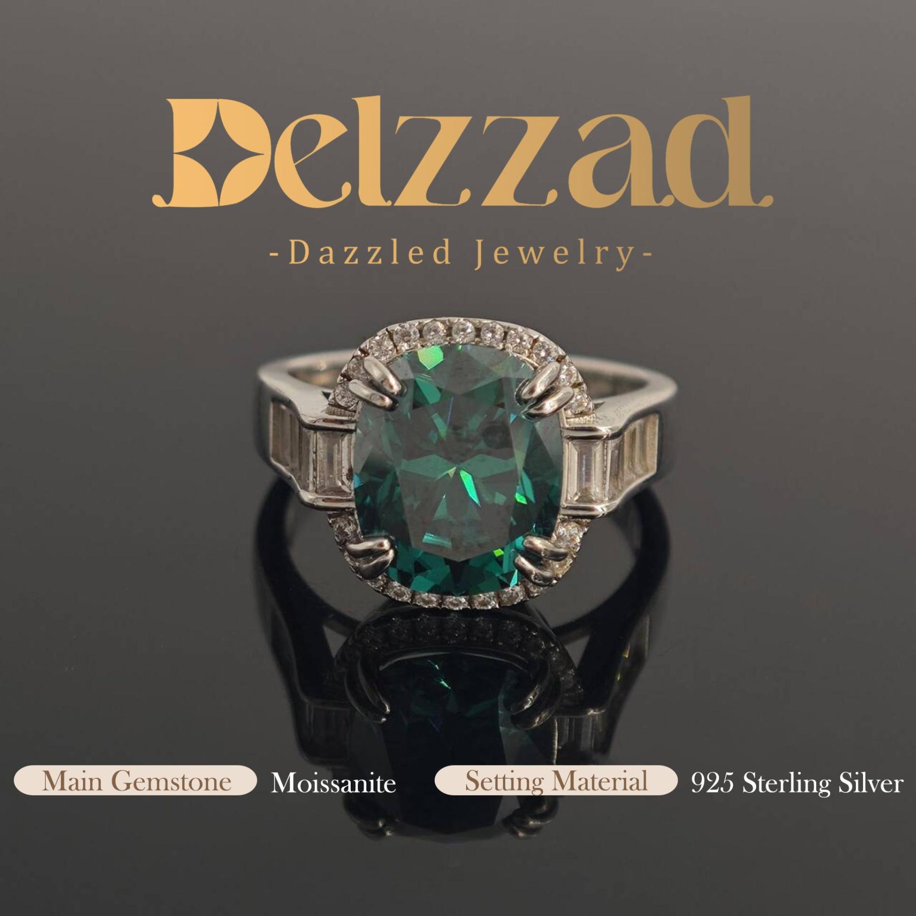 5ct Elongated Cushion Synthetic Moissanite Luxury Ring In 925 Sterling Silver