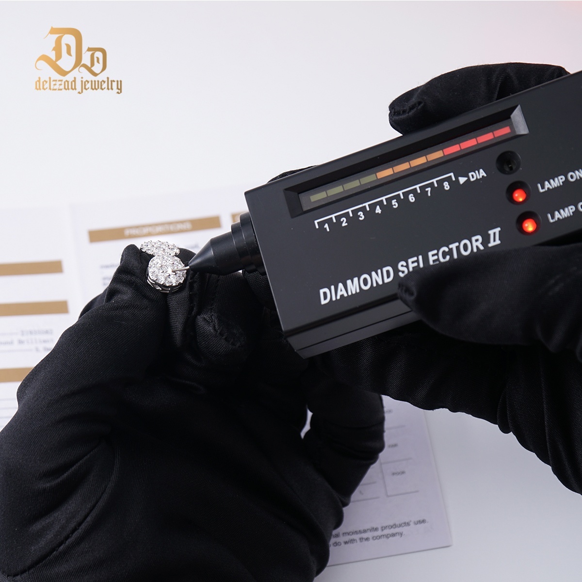 10MM 925S & VVS Moissanite Cluster Halo Stud Earrings