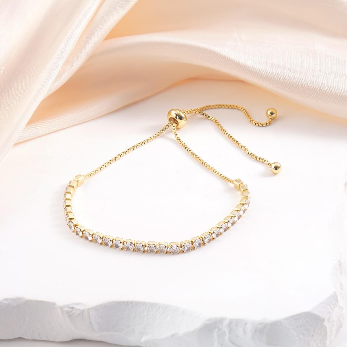Starlight Adjustable Zirconia Copper Bracelet