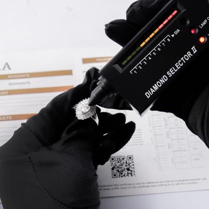 Delzzad 1ct Marquise Synthetic Moissanite Fashion Ring In 925 Sterling Silver Ring Band Jewelry Perfect Birthday Engagement Wedding Anniversary Gift