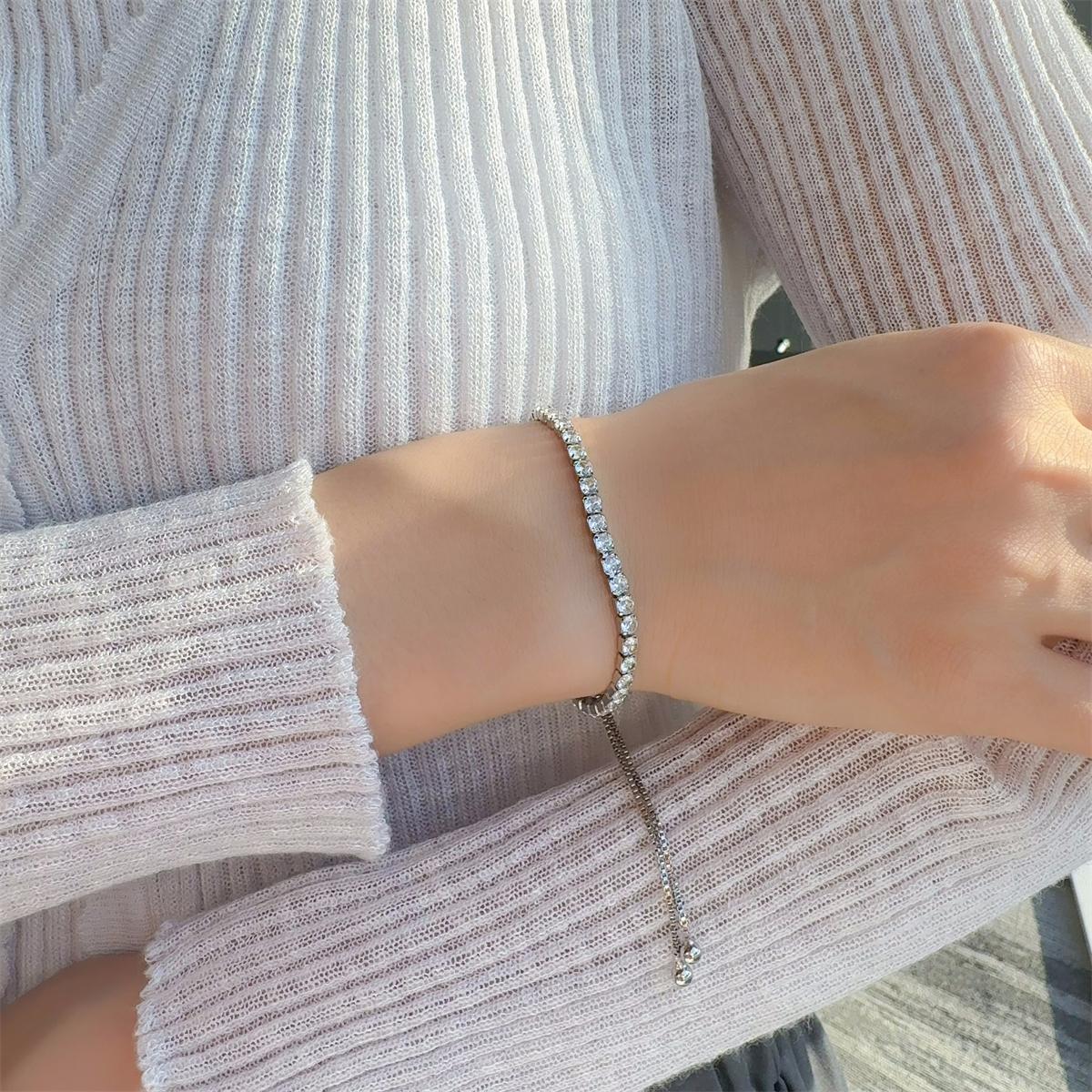 Starlight Adjustable Zirconia Copper Bracelet