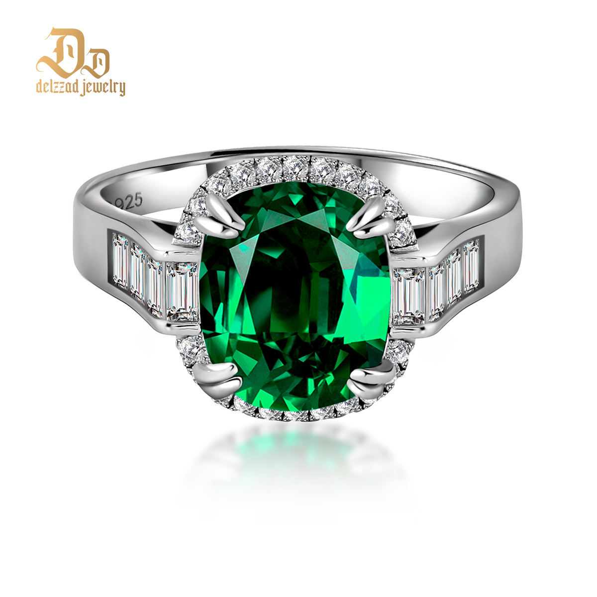 5ct Elongated Cushion Synthetic Moissanite Luxury Ring In 925 Sterling Silver