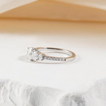1.2ct The Heirloom Oval Ring VVS Synthetic Moissanite Ring Jewelry Copper Band