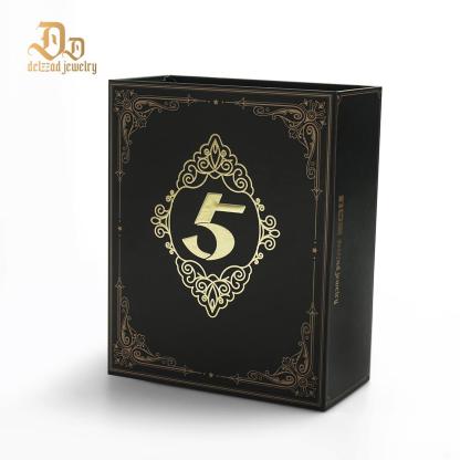 [Surprise Luxury Set] Delzzad Jewelry Gift Box Set 5pcs Gift Boxes Birthday Wedding Engagement Anniversary Christmas Gift for Men Women