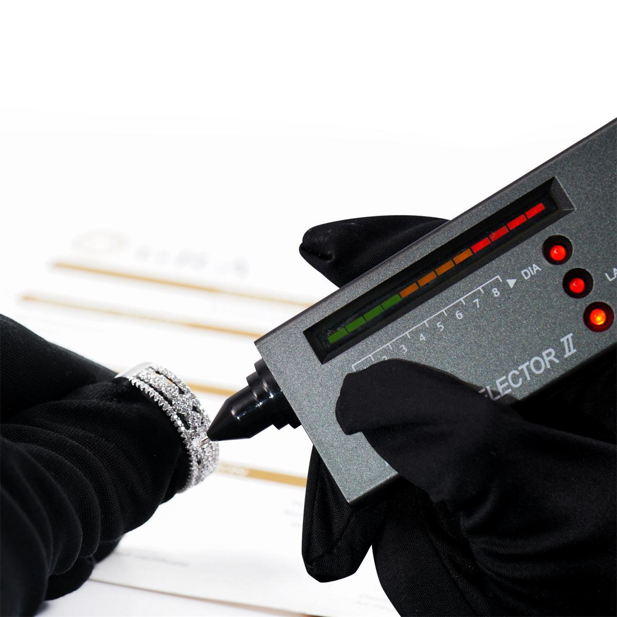 0.4ct Stellar Lattice Antique Lace Charm Ring VVS Synthetic Moissanite Ring Jewelry Copper Band