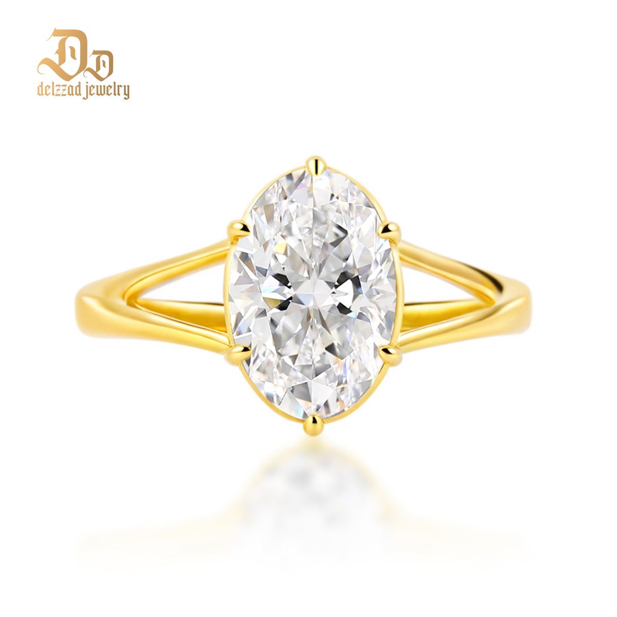 Luxury Ethereal Elegance Set Bridal Engagement Ring Set Synthetic Moissanite S925 Ring