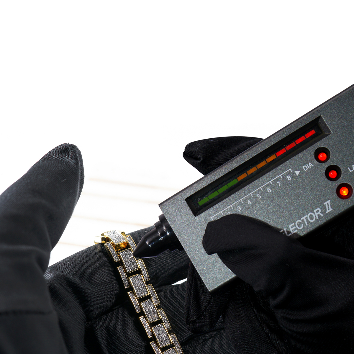 1ct Sunlit Bricks Bracelet Bangle Golden Link Bracelet Synthetic Moissanite Bracelet Jewelry Copper Chain