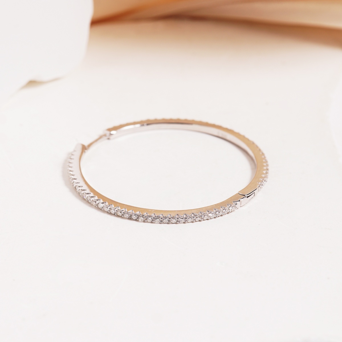 Sparkling Serenity Hoops Earrings VVS Synthetic Moissanite Earrings S925/Copper