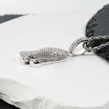 2.5ct Echo of Heaven Starlit Prayer Pendant Praying Hands Pendant Necklace Jewelry Copper